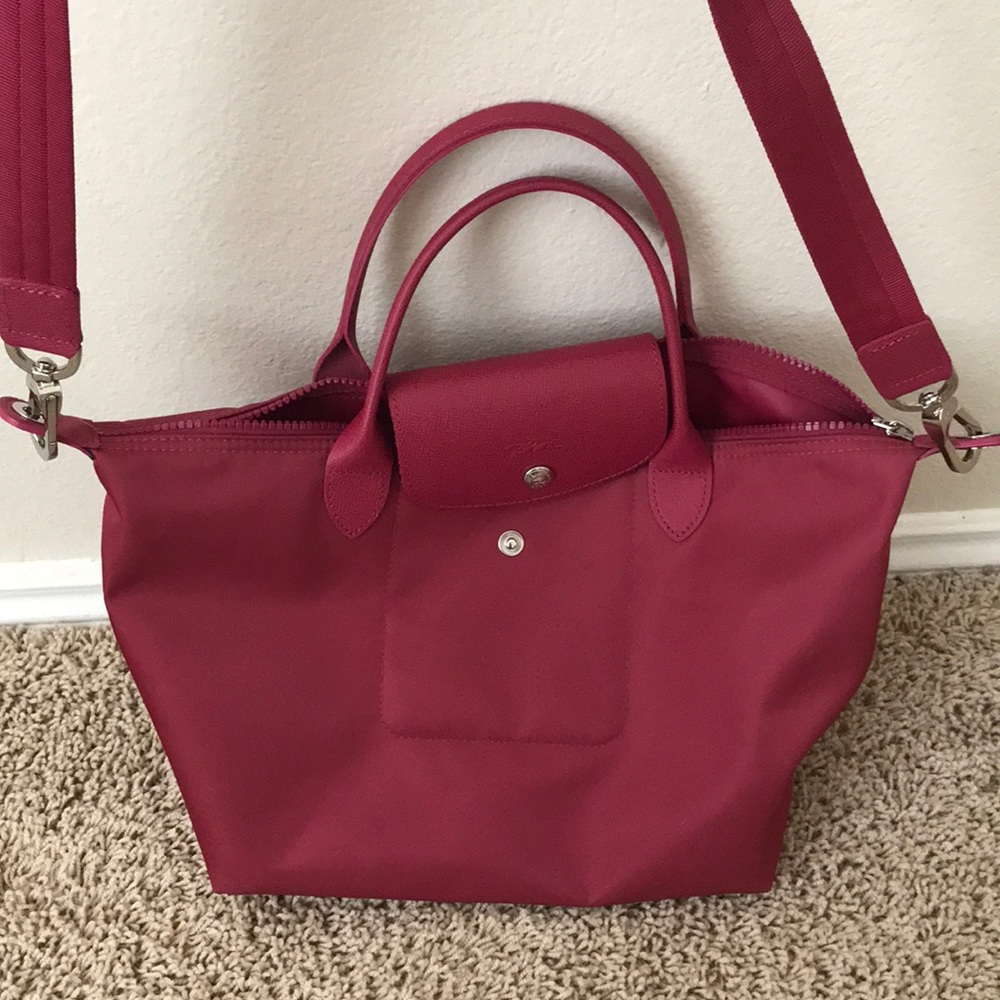 Small Longchamp Le Pliage Neo in Pink